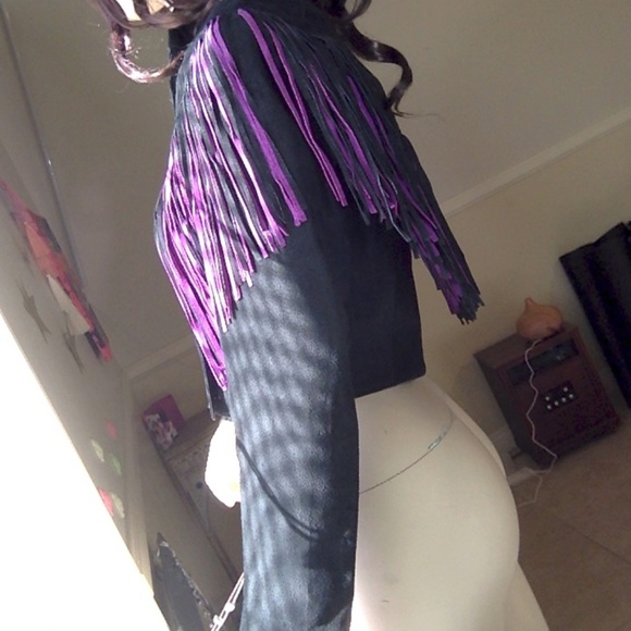 Adler Genuine Leather Fringe Jacket size S - Picture 3 of 7